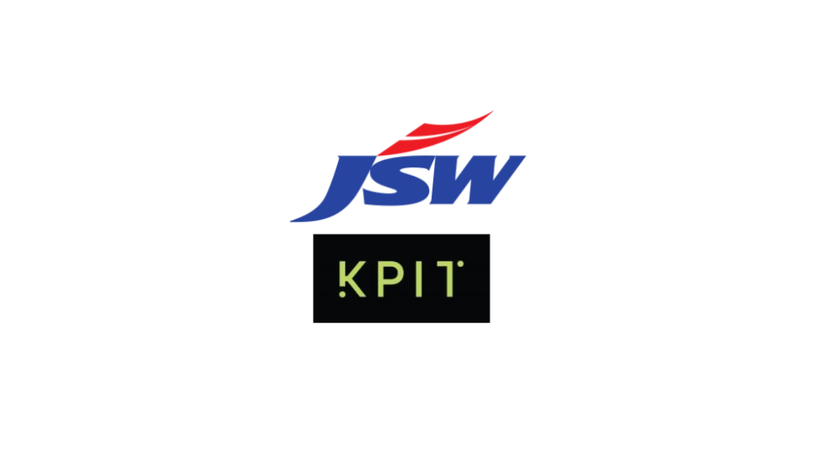KPIT and JSW logos representing automotive software and AI collaboration